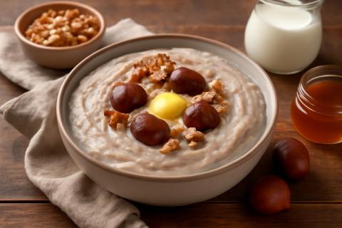 Эксперты по питанию: каша из каштанов с молоком насыщает, не перегружая организм