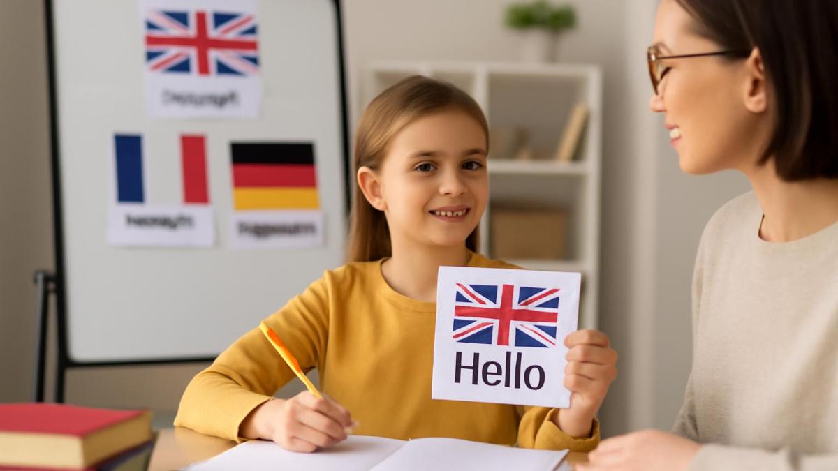 Урок иностранного языка для детей