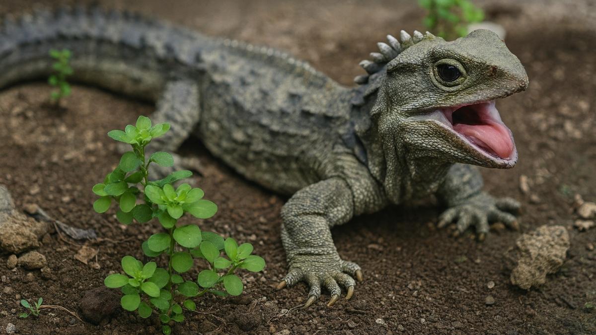 Туатара — живая реликтовая рептилия