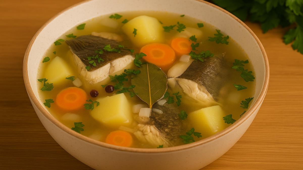 Уха по-магадански с камбалой