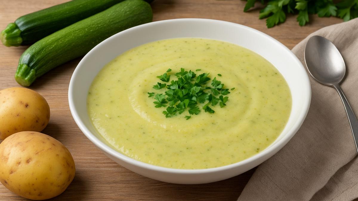 Суп-пюре из кабачков с картофелем Суп-пюре из кабачков с картофелем
