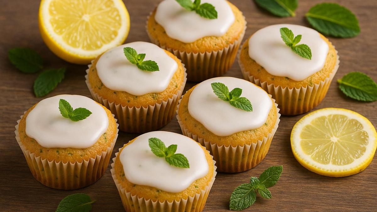 Капкейки с мятой и лимоном по-северному