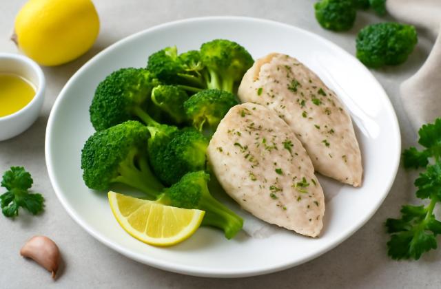Куриная грудка с брокколи на пару Куриная грудка с брокколи на пару