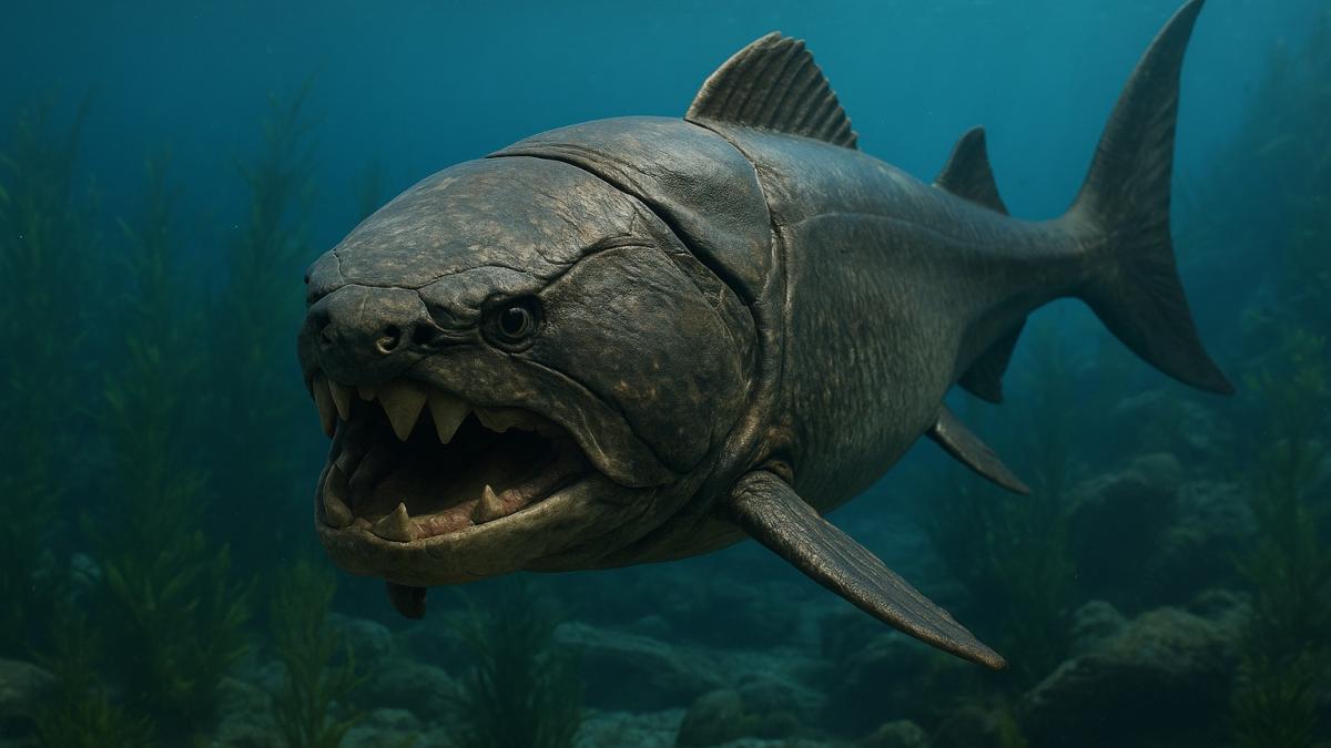 Доисторическая хищная рыба