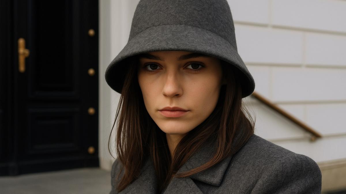 Шляпа клош в осеннем образе