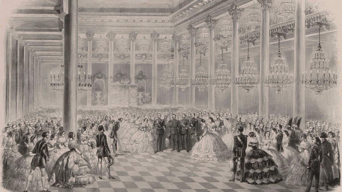 Бал в зале Благородного Российского Собрания. 1856. Бал в зале Благородного Российского Собрания. 1856.