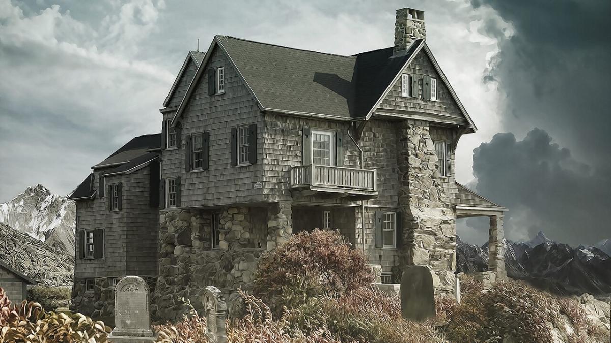 Дом с привидениями на кладбище