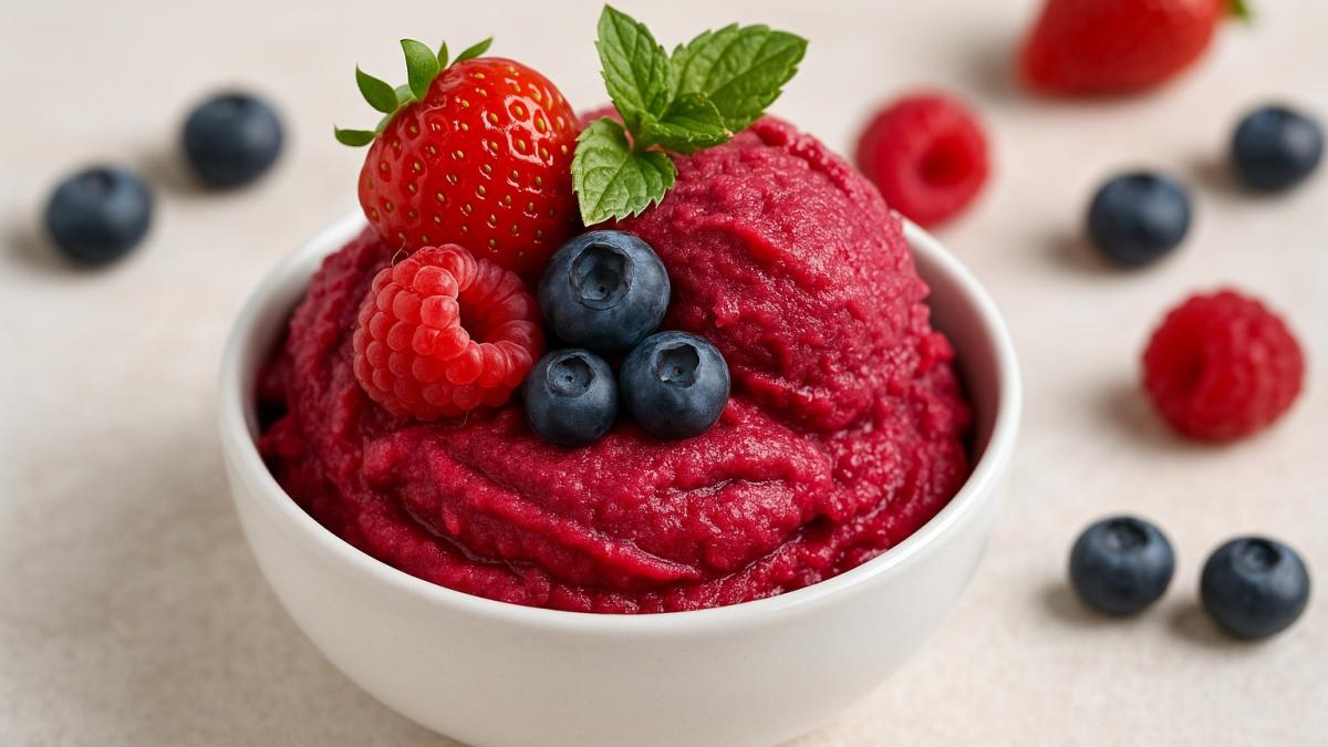 Ягодный щербет без сахара