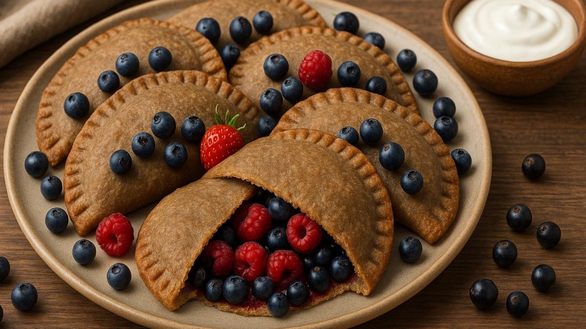 Ржаные лепёшки с ягодами