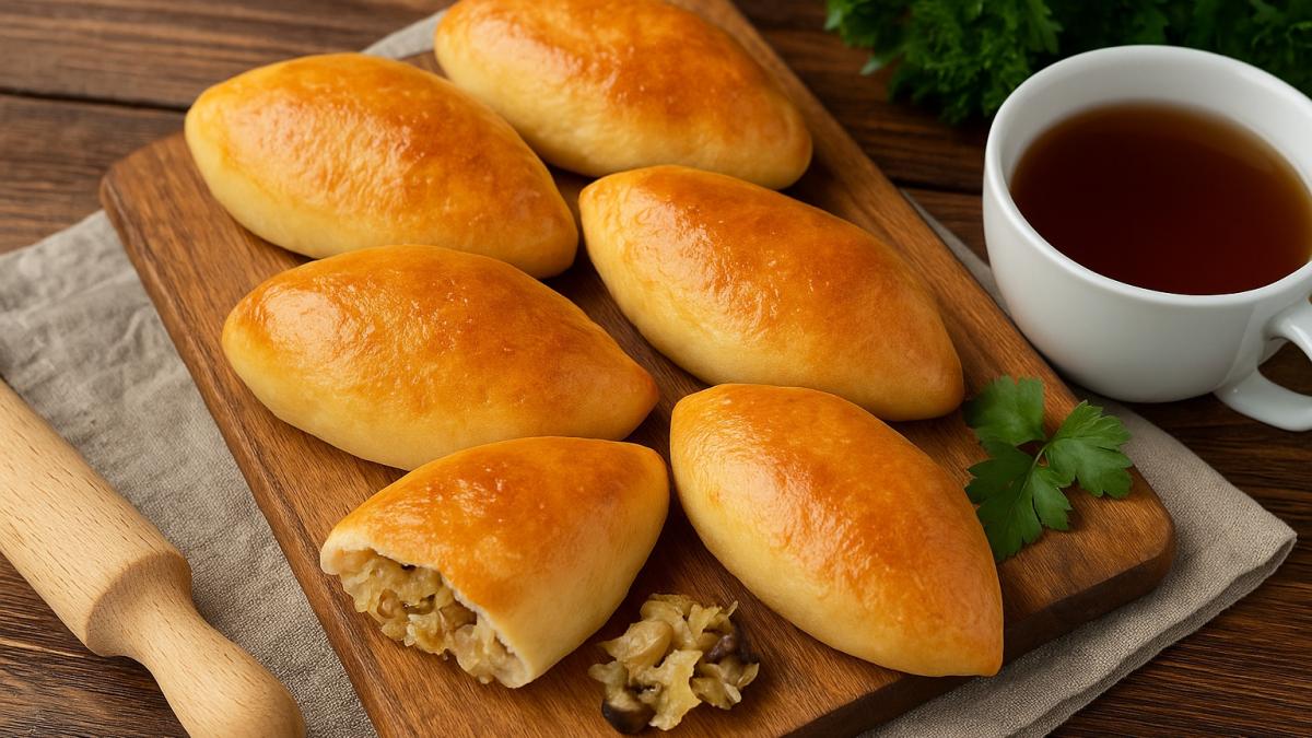 Капустные пироги с грибами по-вепсски