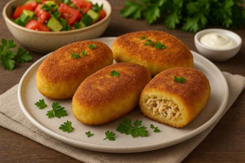 Диетологи: картофельные зразы с курицей сочетают пользу белка и сложных углеводов