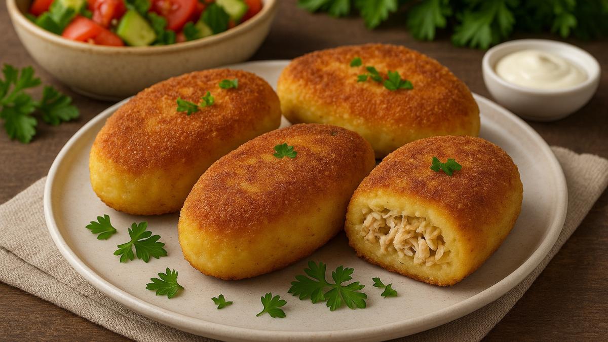 Картофельные зразы с курицей Картофельные зразы с курицей