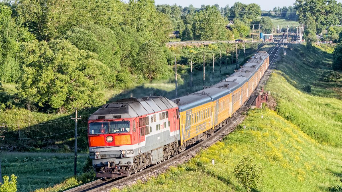 ТЭП70-0123, поезд «Latvijas Ekspresis» Рига - Москва