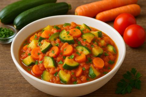 Кулинары считают рагу из кабачков и моркови универсальным гарниром к мясу и рыбе