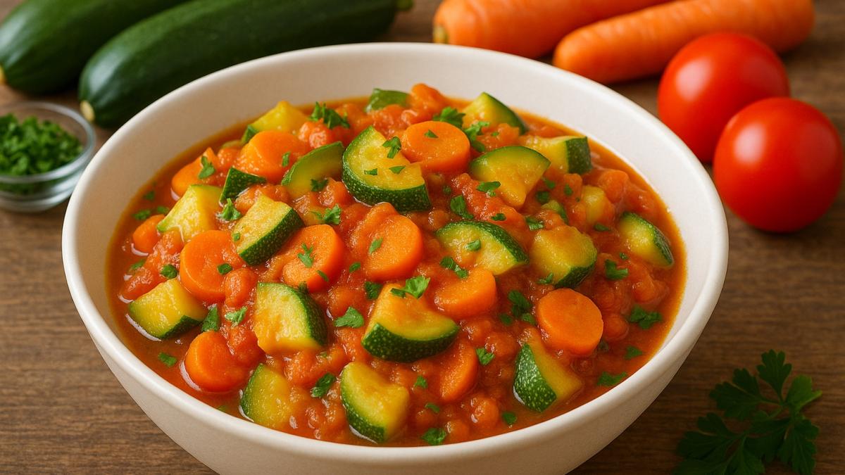 Рагу из кабачков и моркови