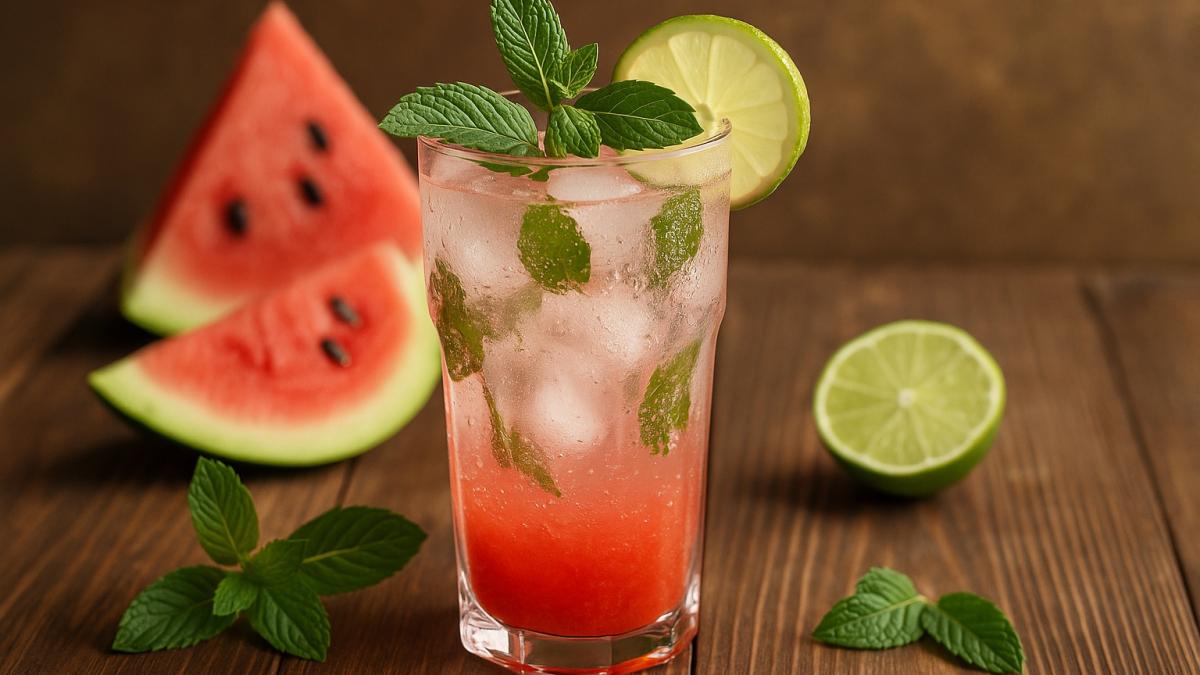 Газировка с арбузом и мятой Газировка с арбузом и мятой