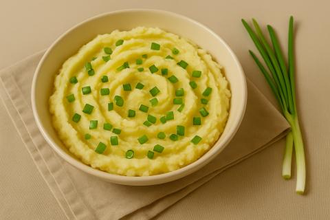 Шеф-повара рекомендуют картофельное пюре с зелёным луком для летнего стола