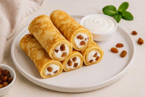 Врачи-педиатры: блины с творогом и изюмом подходят для детского питания