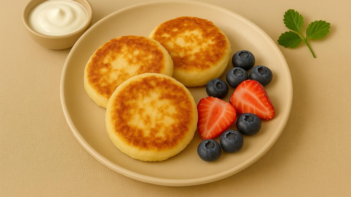 Быстрые сырники без муки