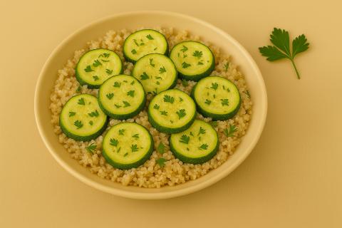 Диетологи назвали пользу киноа с запечёнными кабачками