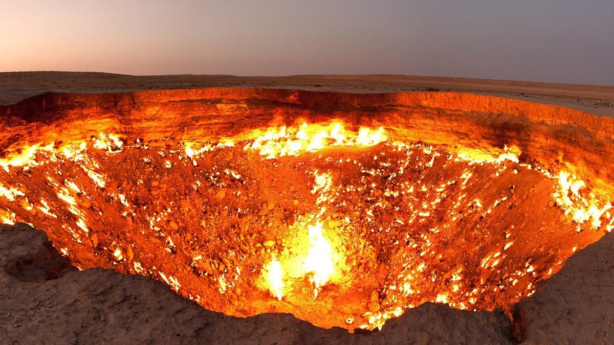 Газовый кратер Дарваза Газовый кратер Дарваза