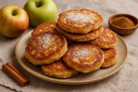 Шеф-повара: оладьи с яблоками и корицей популярны как сезонное блюдо осени и зимы