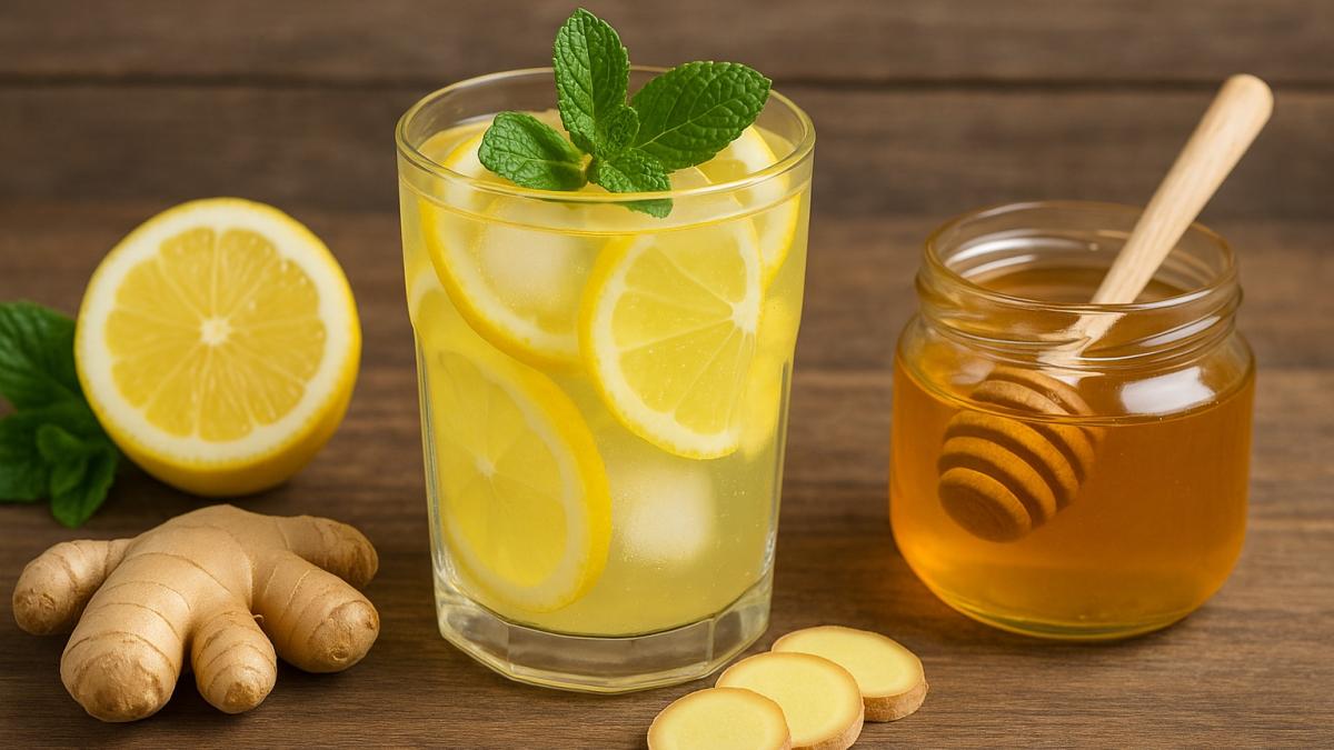 Имбирный лимонад с мёдом Имбирный лимонад с мёдом