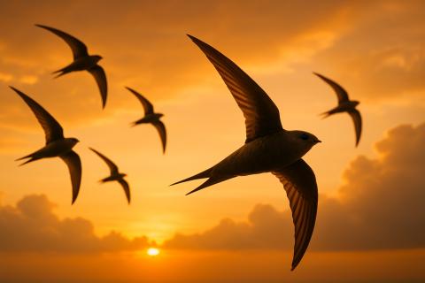 Чёрный стриж живёт в небе и гибнет при посадке на землю — Популярная наука