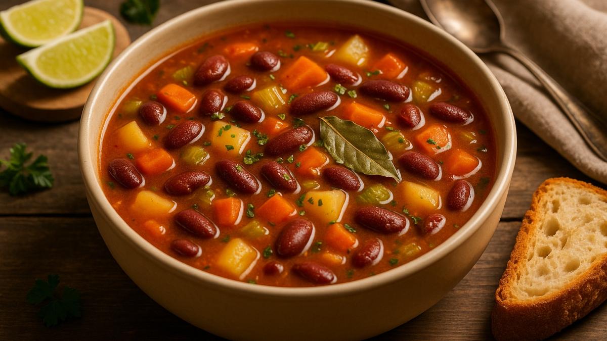 Суп из фасоли и овощей по-аргентински Суп из фасоли и овощей по-аргентински