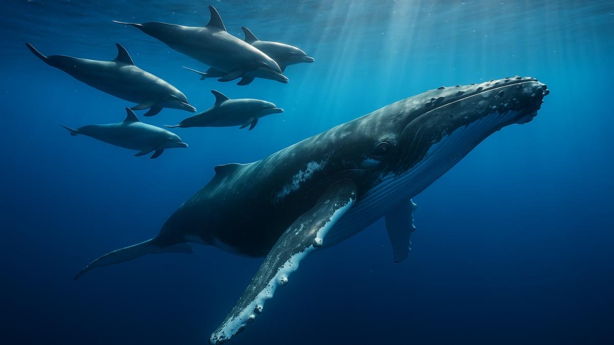 Исследование: дельфины и киты часто вступают в дружеские игровые контакты
