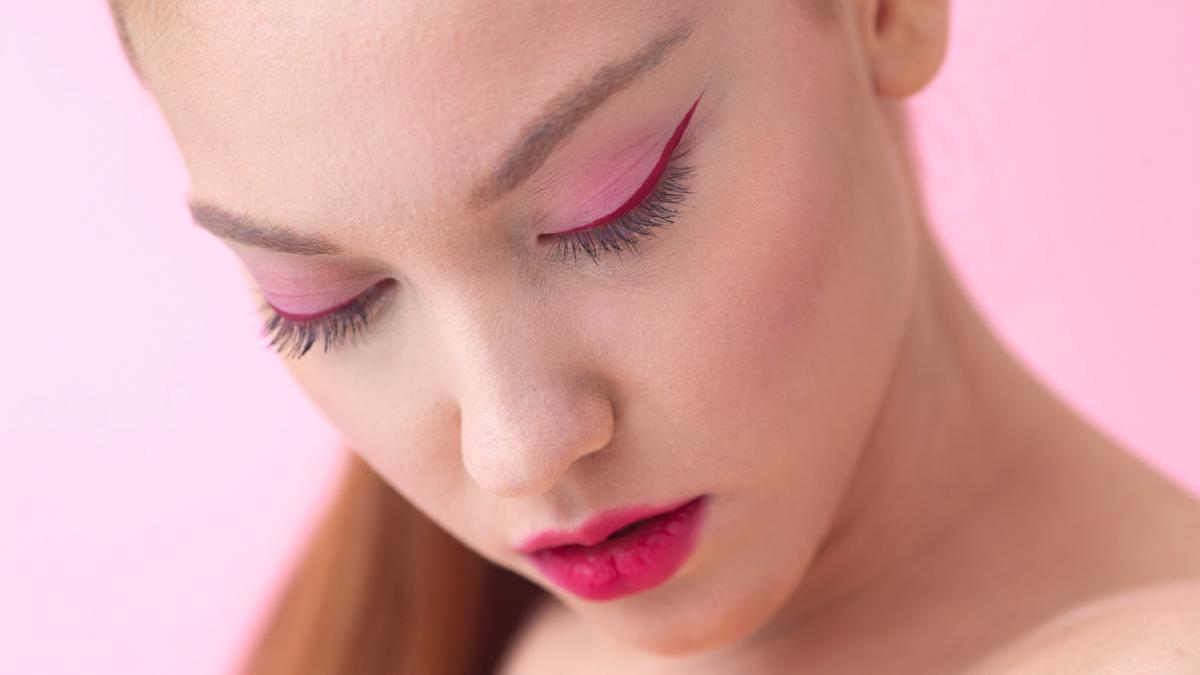 Макияж в розовых тонах
