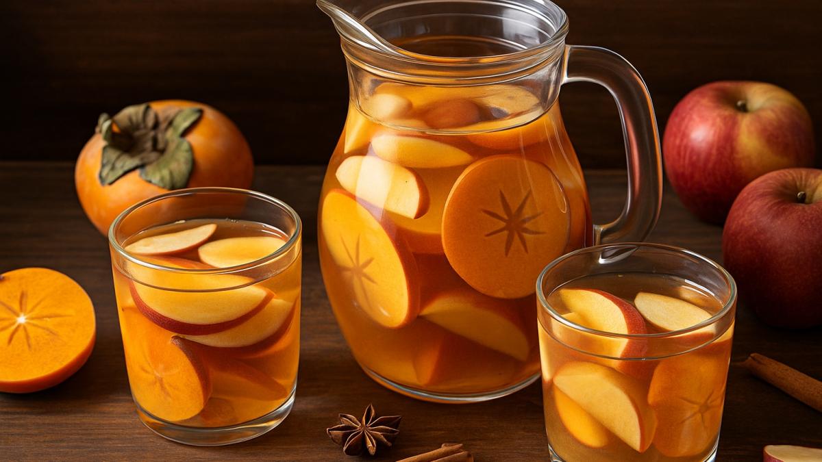 Компот из хурмы и яблок Компот из хурмы и яблок
