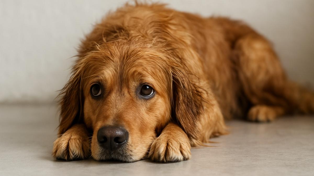 Грустная собака