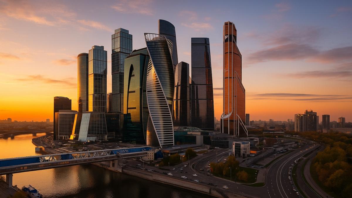 Москва-Сити на закате Москва-Сити на закате