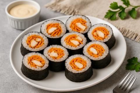 Кулинары советуют заменить суши роллами с курицей и пряной морковью