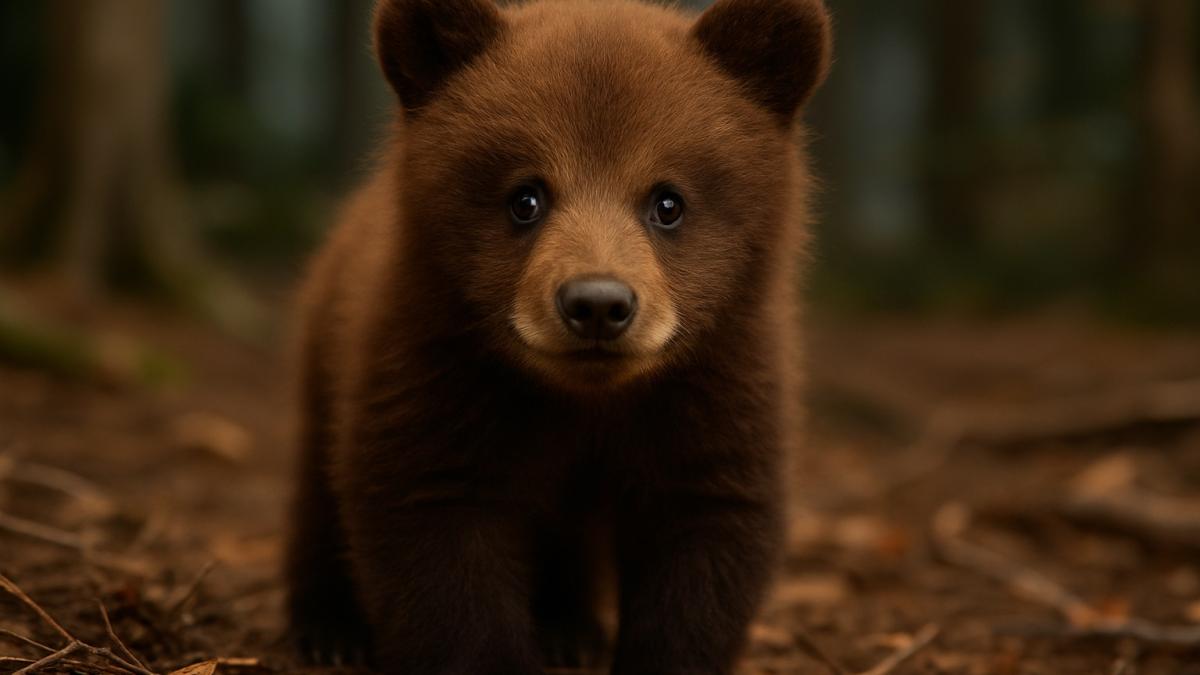 Медвежонок в лесу