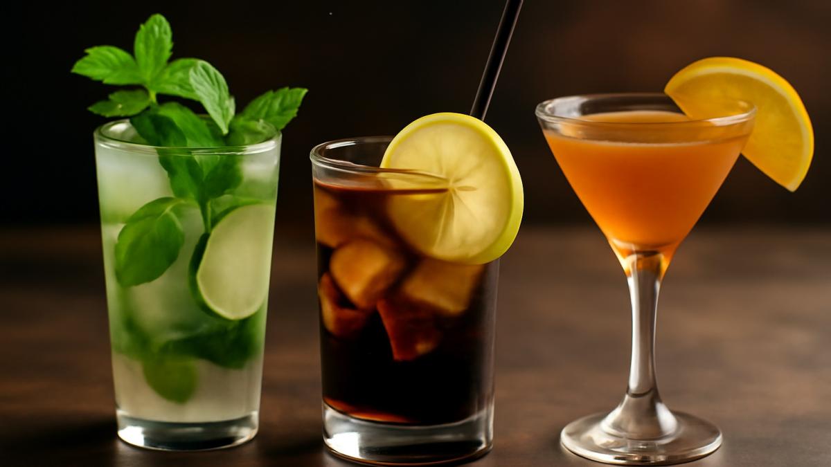 Три алкогольных коктейля