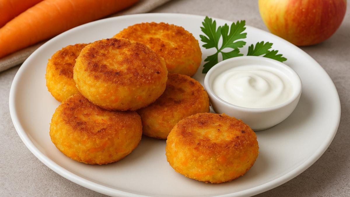Морковные котлетки с яблоком Морковные котлетки с яблоком