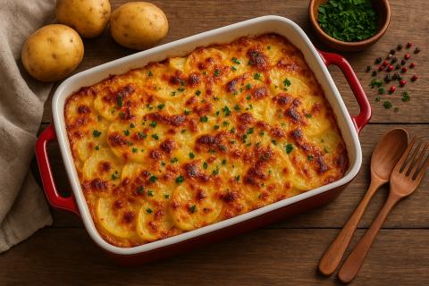Специалисты по вегетарианской кухне отмечают популярность запеканки с сыром и картофелем