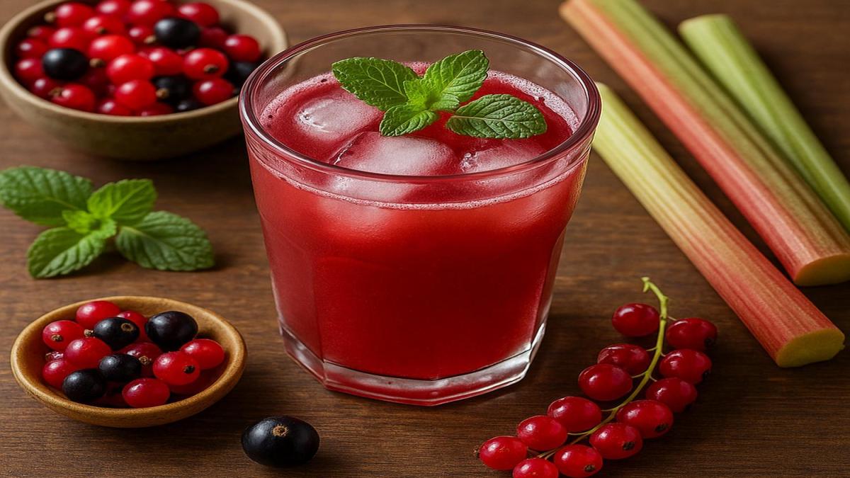 Сок из ревеня и смородины Сок из ревеня и смородины