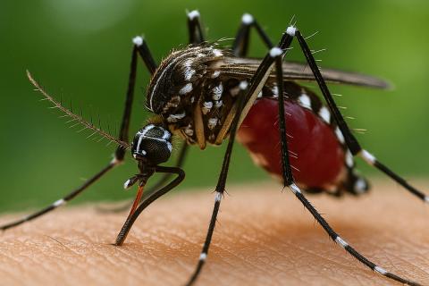 Комары активнее реагируют на CO2 утром и вечером