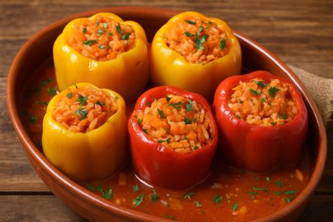 Пищевой технолог: фаршированные перцы без мяса сохраняют витамины и вкус даже при тушении