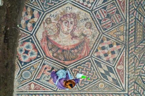 Римская мозаика III века раскрывает редкие мифологические мотивы