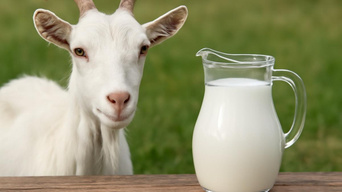 Коза и кувшин молока