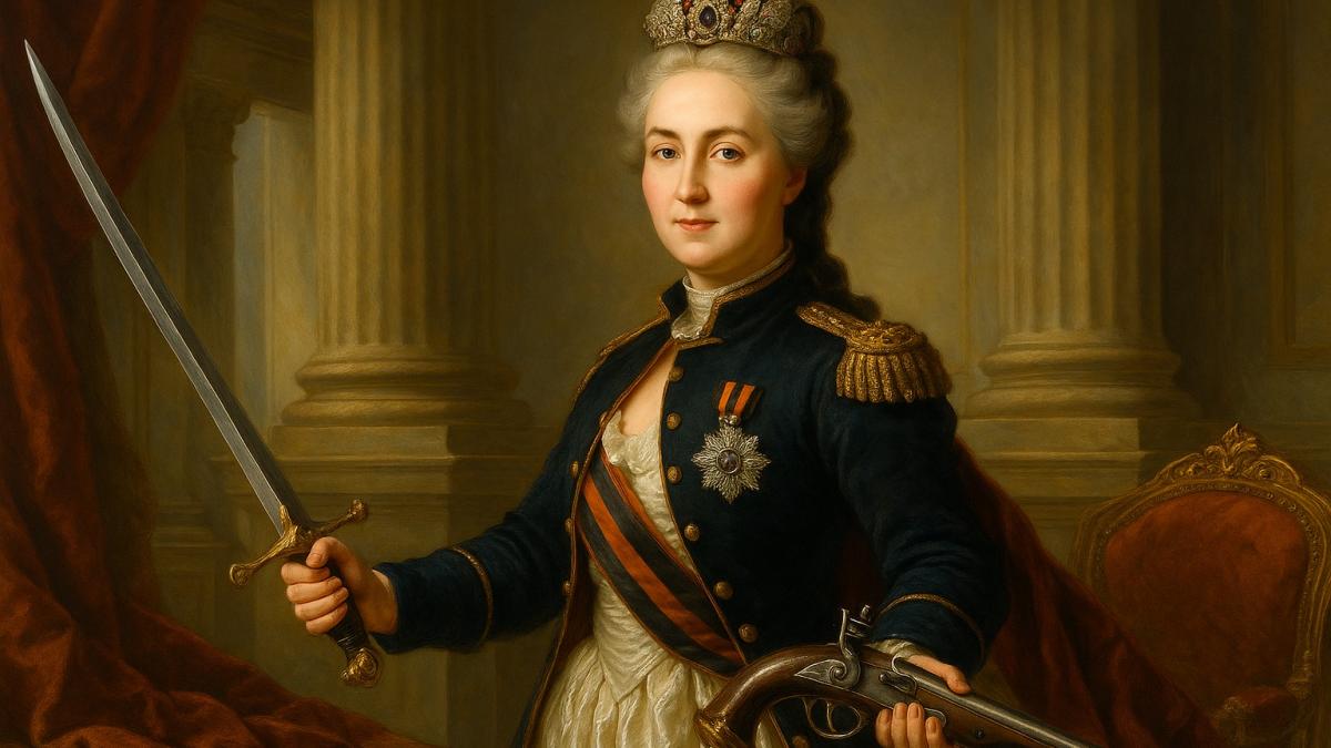 Екатерина II в военном дворцовом образе Екатерина II в военном дворцовом образе