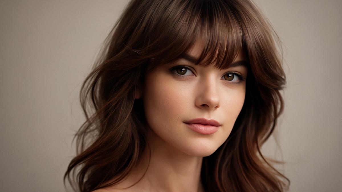 Девушка с воздушной челкой