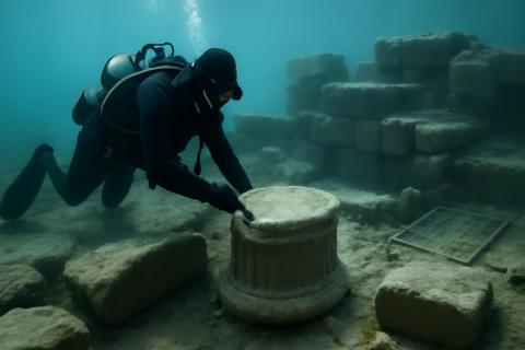 Исследователи нашли на глубине 650 метров у Кубы каменные образования, напоминающие древний город