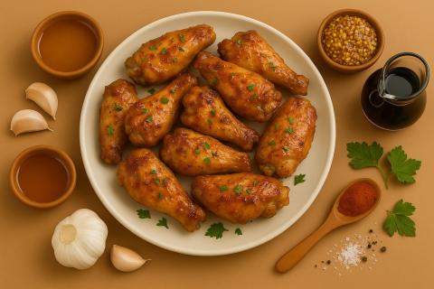 Шеф-повар кафе поделился рецептом куриных крылышек с мёдом и горчицей