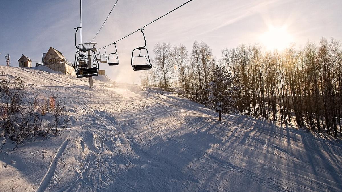 На горнолыжном комплексе