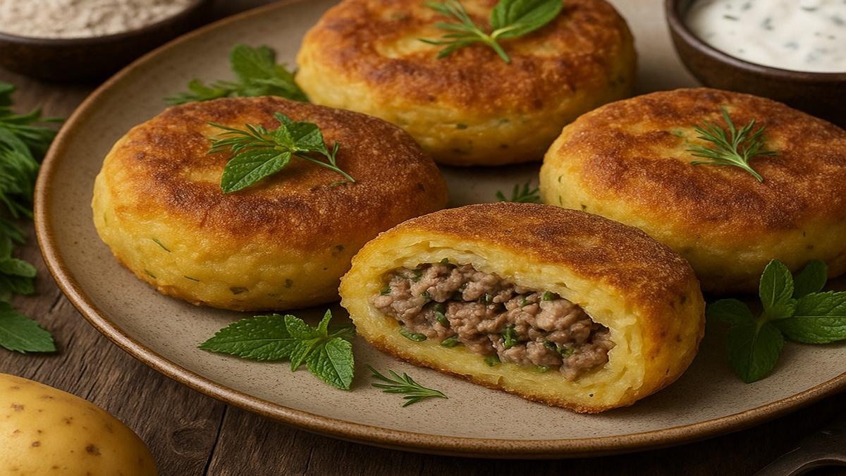 Картофель с фаршем из ягнёнка в ржаной корочке Картофель с фаршем из ягнёнка в ржаной корочке